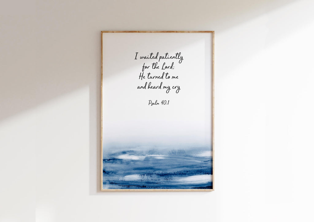 Bible Verses About Patience Christian Wall Art Collection