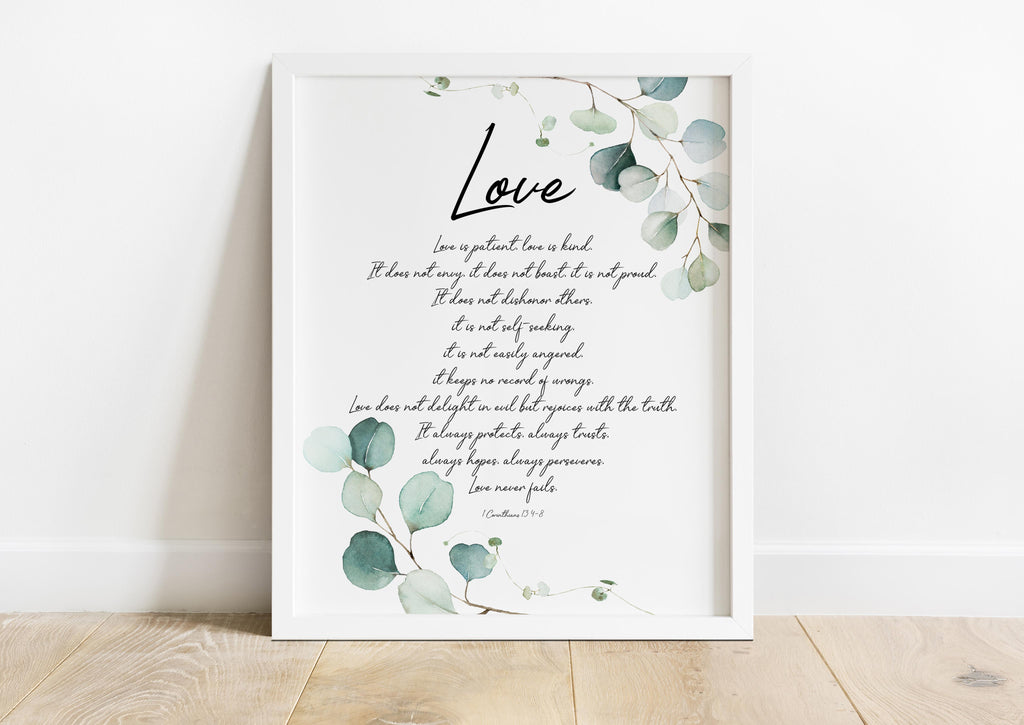 Bible Verses For Weddings / Engagements Christian Wall Art Collection